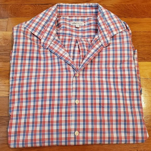 Peter Millar Other - Peter Millar Checkered Long Sleeve Button Down Dress Shirt